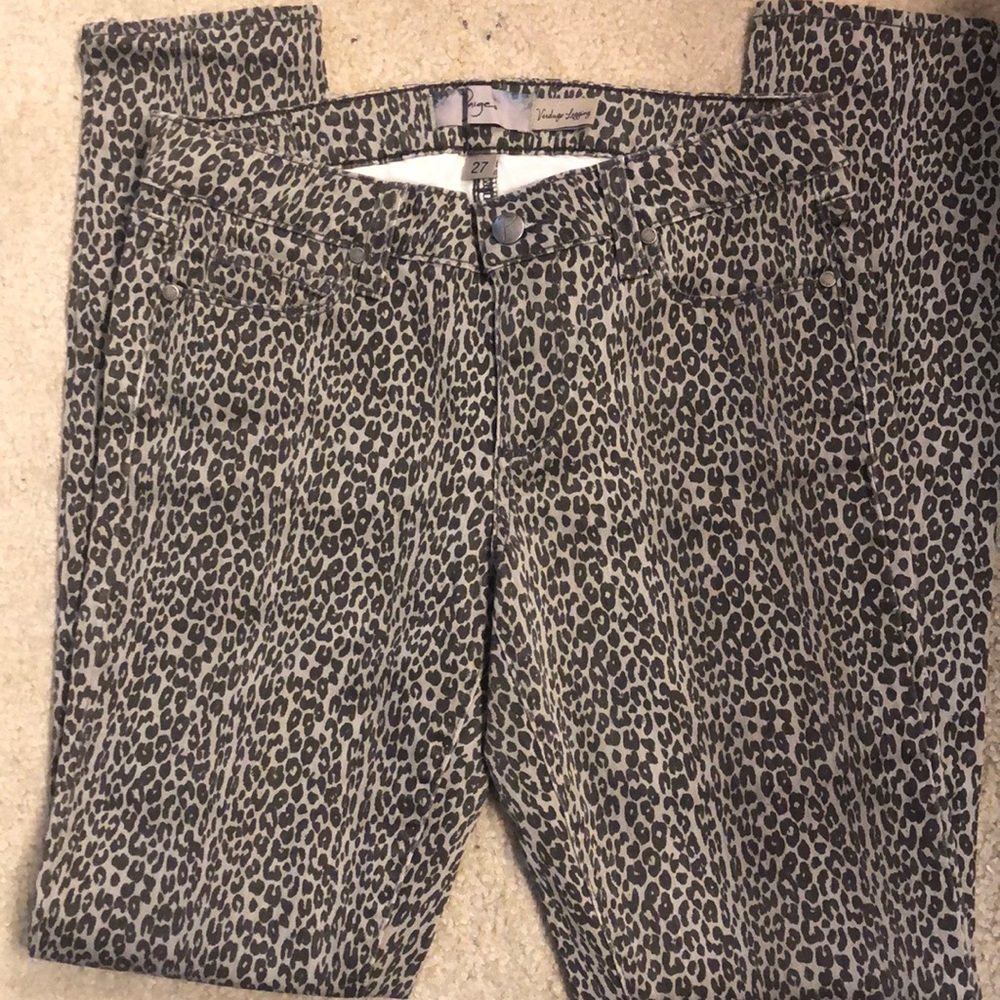 Paige leopard print jeans